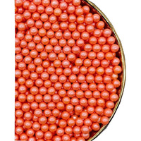 Orange Sprinkles Edible Pearls,130G 4.6Oz Cake Sprinkles,Cookie Sprinkles,Sugar Pearl, Edible Candy Pearls For Cake Cupcake Decorationg (7Mm-Orange)