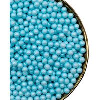 Light Blue Sprinkles Edible Pearls,Cake Sprinkles 130G 4.6Oz,Cookie Sprinkles,Sugar Pearl, Edible Candy Pearls For Cake Cupcake Decorationg (7Mm-Lightblue)