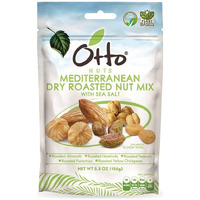 Otto Nuts - Mediterranean Dry Roasted Nut Mix With Sea Salt, Non-Gmo Naturally Vegan Snack, Mixed Nuts | 5.5 Oz With Resealable Bag