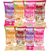 New Better Than Good Keto Protein Puffs | 16G Protein, 2 Servings Of Fruits & Veggies | Paleo, Low Sugar, Low Calories, Gluten Free, Diabetic Friendly Keto Snacks (Sweet Sampler 8 Pack)