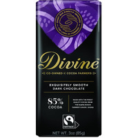 Divine Chocolate Bars - 85% Dark Chocolate - Made With Fairtrade Cocoa, Natural Ingredients, No Artificial Flavors | 3Oz. Bars (12 Pack) Brand: Divine Chocolate