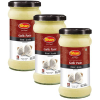 Shan Garlic Paste 24.69 Oz (700G) - Traditional Taste Enhancing Cooking Paste From Fresh Ground Garlic - Suitable For Vegetarians - Airtight Glass Jar (Pack Of 3)