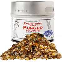 Everything But The Burger Seasoning | All Natural | Non Gmo | 1.9 Oz (54 G) | Gourmet Spice Mix | Small Batch | Artisanal Rub | Seasoning Pack | Magnetic Tin | Gustus Vitae | #842