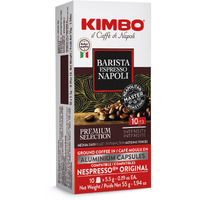 Kimbo 10 Count Napoli Capsules In Aluminium - Smooth & Rich Italian Roast For Nespresso
