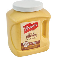 French's Spicy Brown Mustard, 105 Oz - One 105 Ounce Bulk Container Of Hot Brown Mustard, Perfect For Professional Use Or For Refillable Containers At Home