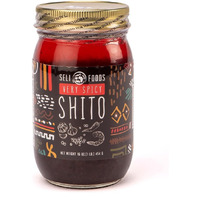 Shito Sauce/Seafood Condiment/Chili Sauce/Hot Pepper Sauce Very Spicy 16 Oz Jar