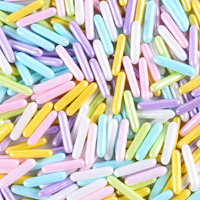 Sprinkles For Cake Decorating 4.2 Ounce Edible Sprinkles For Cookie Decorating, Cupcake Topper, Ice Cream, Candy, Chocolate, Parties (Sugar Rods)