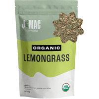 J Mac Botanicals Organic Lemongrass (4 Oz) Certified Usda Organic, Cut & Sifted Dried Lemongrass Tea From Egypt, Resealable Pouch. Packaged In The Usa