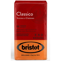 Bristot Classico Breakfast Italian Ground Espresso | Intense And Creamy | Medium Roast | For Moka, French Press, Pour Over | 8.8Oz/250G