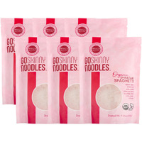 Goskinny Noodles Spaghetti (6), Organic, Odorless Shirataki & Konjac Pasta, Low Carb, Low Calorie, Gluten Free, Vegan, Kosher, Keto, Paleo-Friendly, Ready In Minutes