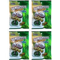 Dandy's Coconut Ginger Hard Candy, Set Of 4(3.52 Oz)