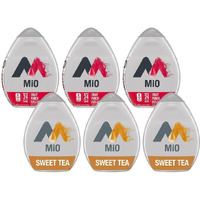 Mio Water Enhancement Variety Pack Includes 3 Fruit Punch And 3 Sweet Tea 1.62 Fl Oz Each (Pack Of 6)