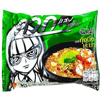 Wai Wai Hot And Spicy Shrimp Instant Noodles 1.9Oz (55G), 15 Pack