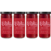 Filthy Food Red Maraschino Cherries - Premium Cocktail Cherry Garnish - Non-Gmo & Gluten Free - 8Oz Jar, 4 Count