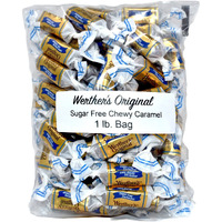 Bulk Werthers Original Hard Candy | Bulk Candy Individually Wrapped | Werthers Caramel Candy | 1 Lb Individual Flavor Bag | Includes Aromatik Mint Card (Sugar Free Chewy Caramel)