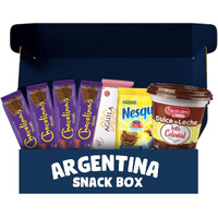 Chocotorta Gift Box - Argentinian Dessert Baking Kit - Includes Chocolinas Cookies, Semi-Sweet Aguila Chocolate Bar, Nesquik Cocoa Powder, La Seren  Sima Dulce De Leche