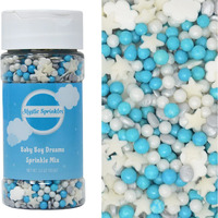 Mystic Sprinkles Baby Shower Sprinkle Mixes (Baby Boy Dreams Sprinkle Mix 3.7Oz)