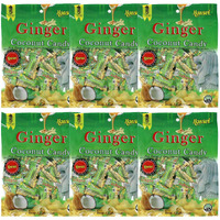 Honsei Ginger Coconut Candy 100G/3.5Oz Hard Candy Rich Flavor Of Spicy Gingers Paired With Creamy Coconuts (6)