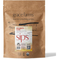 Grace Farms Rooibos Chai Organic Iced Tea (Twelve 1Qt. Brew Bags, 3 Gallons) | Refreshing And Spiced, Naturally Sweet Sugar-Free | Easy Cold Brew