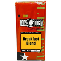 Dazbog Coffee / Organic Breakfast Blend / Whole Bean Coffee / 11 Oz. / Bright Flavor & Earthy Overtones / Light Roast Blend / Heavenly Rich / Vacuum Sealed Freshness, 1
