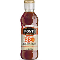 1787 Ponti Premium Bbq Glaze With 100% Italian Apple Cider Vinegar - Soft Texture, Sweet Vinaigrette Taste - Perfect For Marinade - Excellent With Cheesy Pasta Dishes, Casseroles And Pizzas - 8.8 Fl.Oz