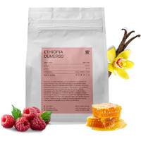 Light Roast Whole Coffee Bean - Qgs 87.75 | Specialty Fresh Roasted Single Origin Ethiopian Yirgacheffe Coffee Premium, Gourmet, Washed, Filter | Flavored Notes Of Honey, Raspberry, Floral