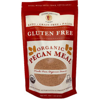 Guidry Organic Farms Pecan Meal, Usda Certified Organic, 16 Oz. Delicious Baking Alternative,Gluten Free, Paleo & Keto Friendly, Protein Additive, Flour Substitute, Small Batched-Hand Made With Love!