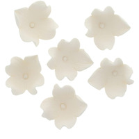 Global Sugar Art Hydrangea Blossom Edible Sugar Cake Flowers, Unwired, White, 144 Count By Chef Alan Tetreault