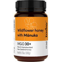 Me Today - Wildflower Honey With Manuka Mgo 30+ From New Zealand (17.6 Oz) Authentic, Raw & Unpasteurized