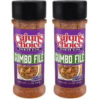 Cajun's Choice Gumbo File - Authentic Cajun Spice For Gumbo, Jambalaya, And Other Louisiana Dishes - Adds Thickening And Aromatic Flavor (Pack Of 2)