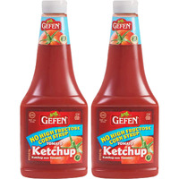 Gefen Fat Free Tomato Ketchup 28Oz (2 Pack) All Natural | No High Fructose Corn Syrup | No Vinegar | Kosher For Passover