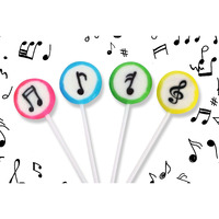 Music Candy Lollipops - 24 Suckers Bulk Individually Wrapped - Music Themed Gifts - Tik Tok Candy - Music Party Favors - Classroom Student Candy Bags - Birthday Candy For Kids
