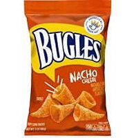 Bugles Nacho Cheese Crispy Corn Snacks First Cone Shaped Corn Snack Large 3.7 Oz. Bags, Delicious Cheese Flavor (Pack Of 3)