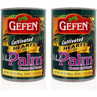 Gefen Premium Cultivated Whole Hearts Of Palm, 14.1 Oz (2 Pack) Less Sodium, Low Carb, All Natural, Gluten Free, Certified Kosher, No Preservatives, Vegan, Product Of Ecuador