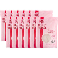 Goskinny Noodles Spaghetti (12), Organic, Odorless Shirataki & Konjac Pasta, Low Carb, Low Calorie, Gluten Free, Vegan, Kosher, Keto, Paleo-Friendly, Ready In Minutes