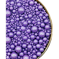Purple Pearl Sprinkles,Cake Sprinkles,Cookie Sprinkles,Sugar Pearl, Edible Candy Pearls 130G 4.6Oz For Cake Cupcake Decorationg Mix 5 Size (Purple)