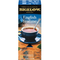 Bigelow English Teatime Tea 28-Count Box (Pack Of 1) Full Caffeine Premium Black Tea Bold And Antioxidant-Rich Full Caffeine Black Tea In Foil-Wrapped Bags