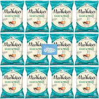 Kettle Cooked Potato Chips By Miss Vickie's Value Pack Bundled By Superdeals | 1.375 Oz Bag | Sea Salt & Vinegar | Pack Of 12 With Mystery Bonus Gift