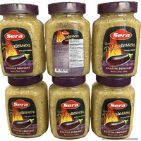 Sera Roasted Delicatessen Roasted Eggplant 23 Oz | Ready To Serve Precooked Eggplant | Smokey Flavor | Perfect For Grilling, Vegetables, Meats, Sandwiches! | Kosher (6 Pack)