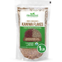 Herbazest Kaniwa Flakes Organic - 1 Lb - Usda Certified, Vegan & Gluten Free Superfood - Convenient & Good Source Of Complete Protein