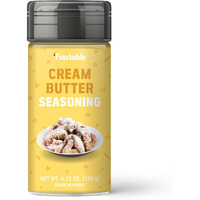 Funtable Cream Butter Seasoning (4.2Oz) - Sweet & Creamy Butter Flavor Powder, Easy To Use Perfect Seasoning For Chicken, Nuggets, Popcorn, Nachos & More.