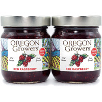 Oregon Growers Red Raspberry Fruit Spread - Organic Raspberry Jam, Organic Raspberries, Raspberry, Red Raspberry Jam Made In Oregon, All Natural Ingredients, Non-Gmo - 12 Oz (Pack Of 2)