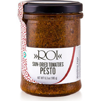 Roi Red Pesto - Sundried Tomato Pesto Made With Sundried Tomatoes, Genovese Dop Basil, And Evoo, Gluten-Free, Keto-Friendly Fresh Ligurian Pesto Sauce, Non-Gmo, Made In Italy 6.3Oz (180G) - Pack Of 1
