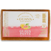Guava Gourmet Guava Paste (8 Oz. Bar - 3 Pack), Fresh Guava Fruit Preserves, All- Natural, Non-Gmo, Vegan, Gluten And Cholesterol-Free, Artisan Craft Paste, No Fillers Or Preservatives