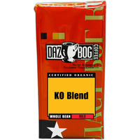 Dazbog Coffee | Organic Ko Blend | Whole Bean Coffee | 11 Oz. | Dark Roast Flavor | Full-Bodied, Smoky, Pungent Blend | Intense & Lively | Heavenly Rich | Vacuum Sealed Freshness