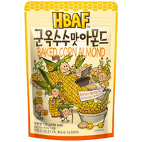 [Official Gilim Hbaf] Korean Baked Corn Seasoned Almond Nut | Kids, School, Lunch, Office, Work, Travel, Camping Party Snack | Pre-Workout Protein Snack | Korean Food Healthy Snacks | Asin Snack Korean Sovenior (Baked Corn X 120 Gram Pack)