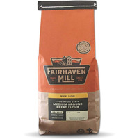 Fairhaven Mill Organic Whole Grain Bread Flour - High Protein Medium Ground - Contains Gluten - Ideal For Breads, Rolls & Artisan Loaves - 5 Lbs Bag - 8501M