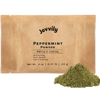 Jovvily Peppermint Powder - 4Oz - Refreshing - Cool Taste - Delicious Ingredients