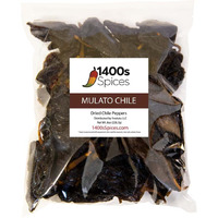8Oz Mulato Chile, Fully Mature Poblanos, Dried Chili Peppers For Cooking By 1400S Spices