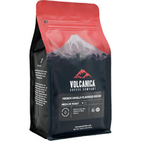 Volcanica French Vanilla Flavored Decaf Coffee, Whole Bean, Fresh Roasted, 16-Ounce
